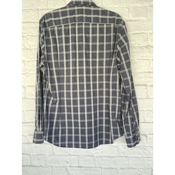 Robert Graham Shirt Men's L Blue Houndstooth  Long Sleeve Button Down Shirt - Picture 9 of 16